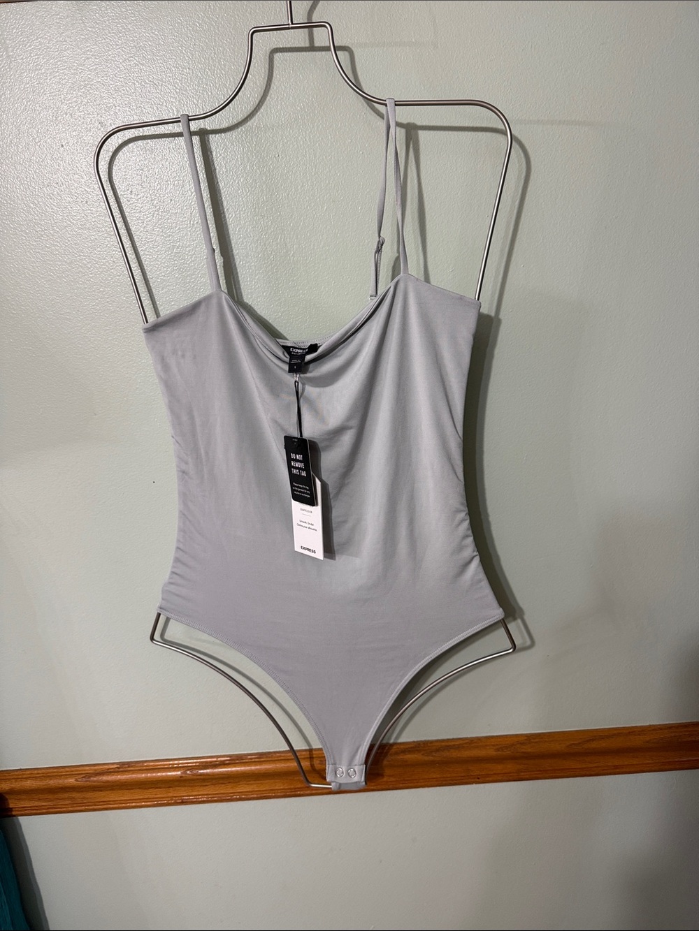 Express Body Contour Square Neck Bodysuit Suit. Mint colored Size: Small. NWT